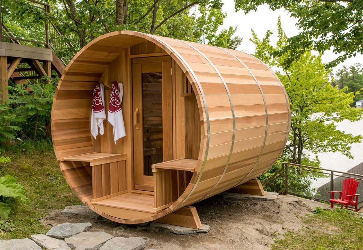 2-8 Person Canadian Barrel Sauna | Hot Tubs & Swim Spas Cambridge